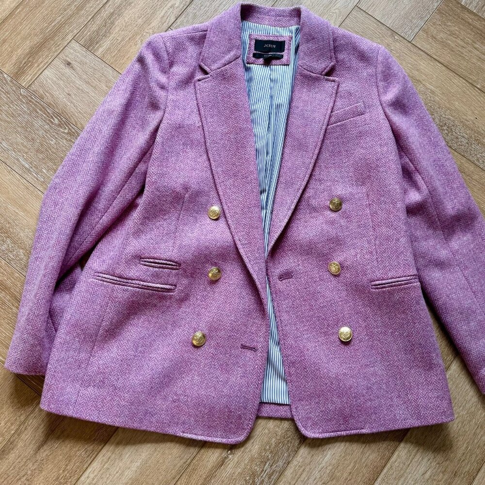 J CREW Double Breasted Blazer